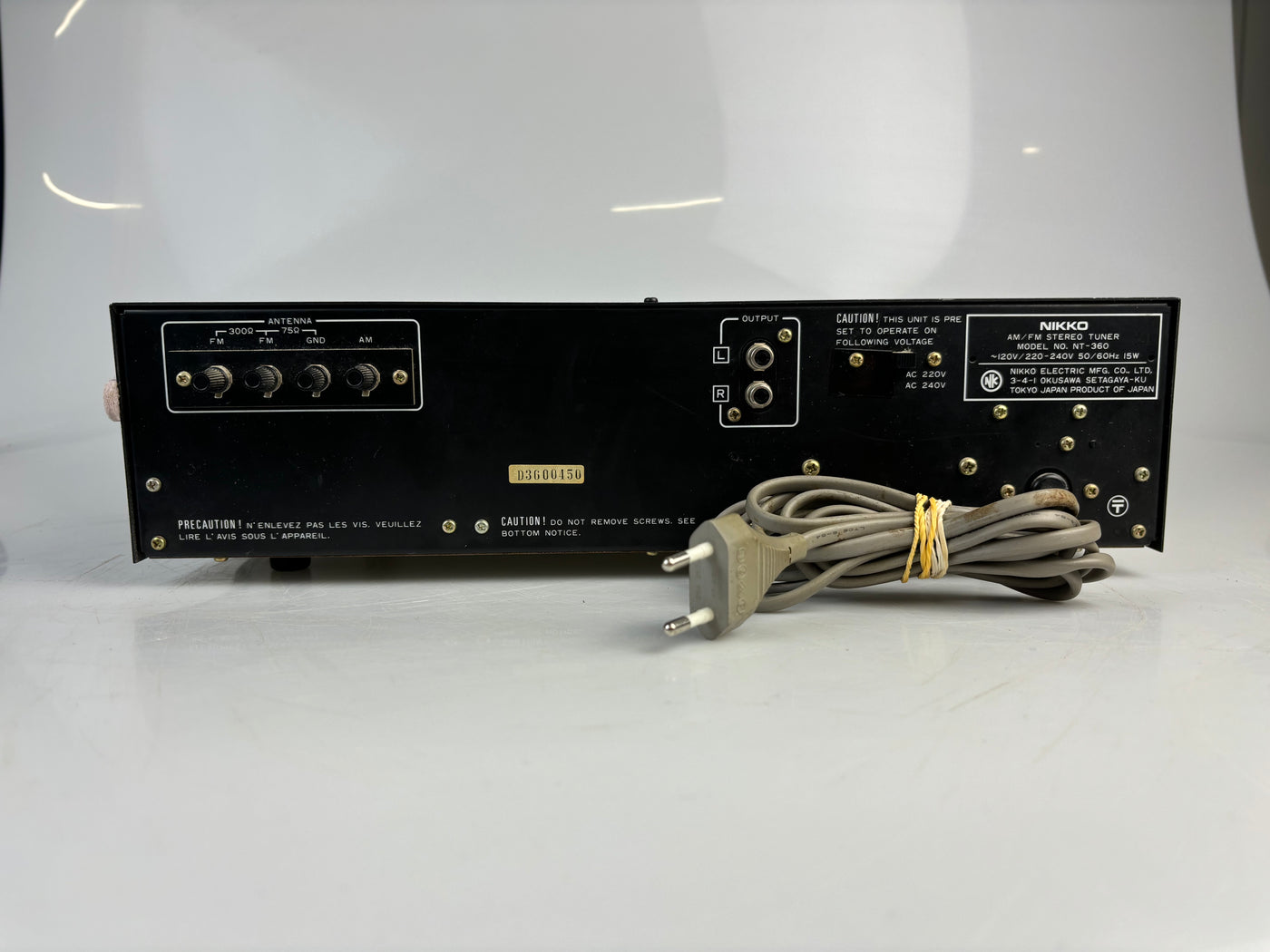 Nikko NT-350 AM/FM Stereo Tuner