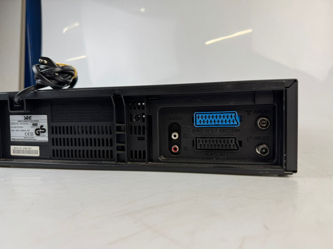 SEG VCR 306 Video Cassette Recorder Speler