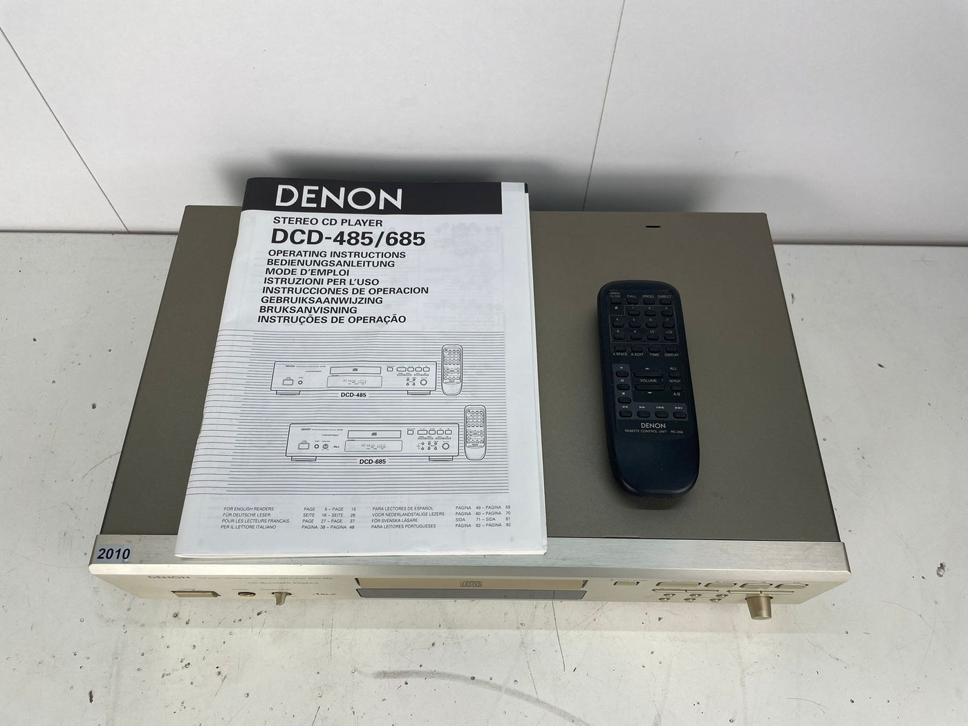 Denon DCD-685 Stereo Remote Control Compact Disc Player