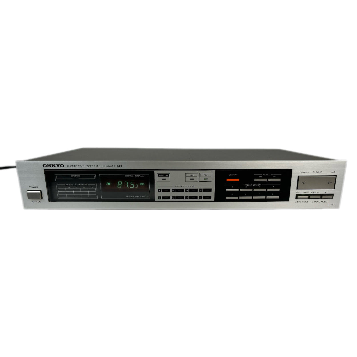 Onkyo T-33 Synthesized AM/FM Tuner