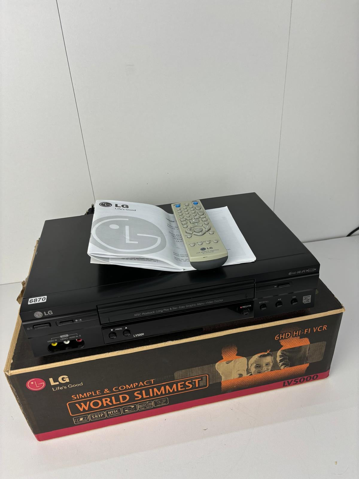 LG LV5000 Videorecorder VHS - As New in Box