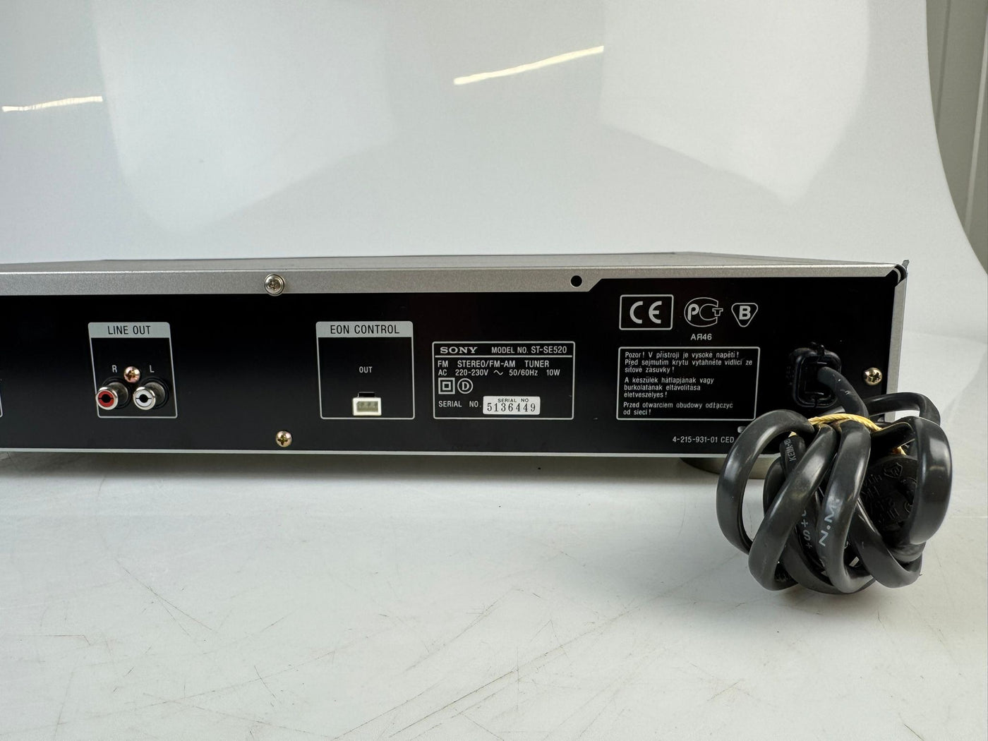 Sony ST-SE520 FM/AM Stereo Tuner