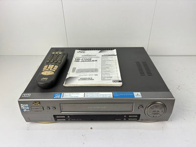 JVC HR-J700 Video Cassette Recorder - With Remote & User Manual