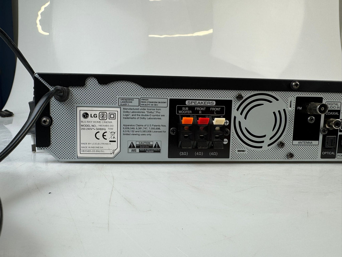 LG HB354BS Blu Ray Disc Player