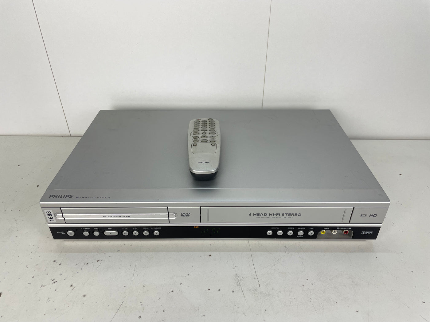 Philips DVP3055V/19 COMBI DVD / VIDEO CASSETTE RECORDER | WITH REMOTE