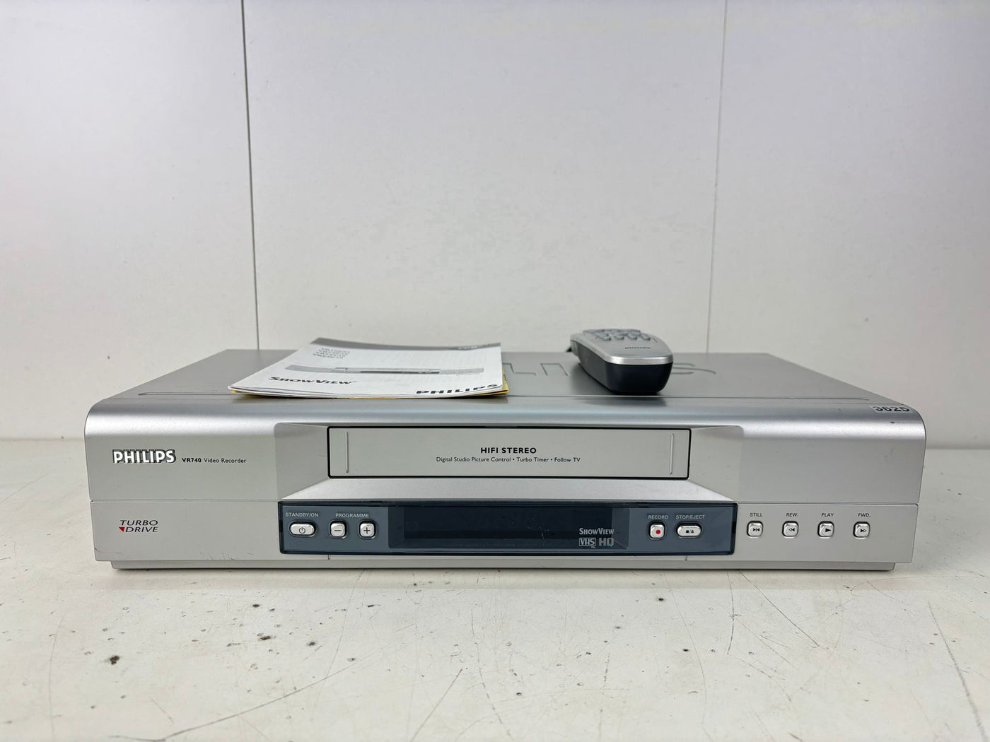 Philips VR740 Video Cassette Recorder | met afstandsbediening