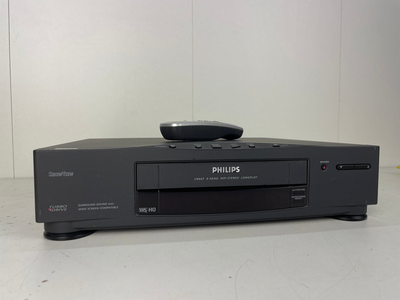 Philips VR647 Video Cassette Recorder VHS | With Remote
