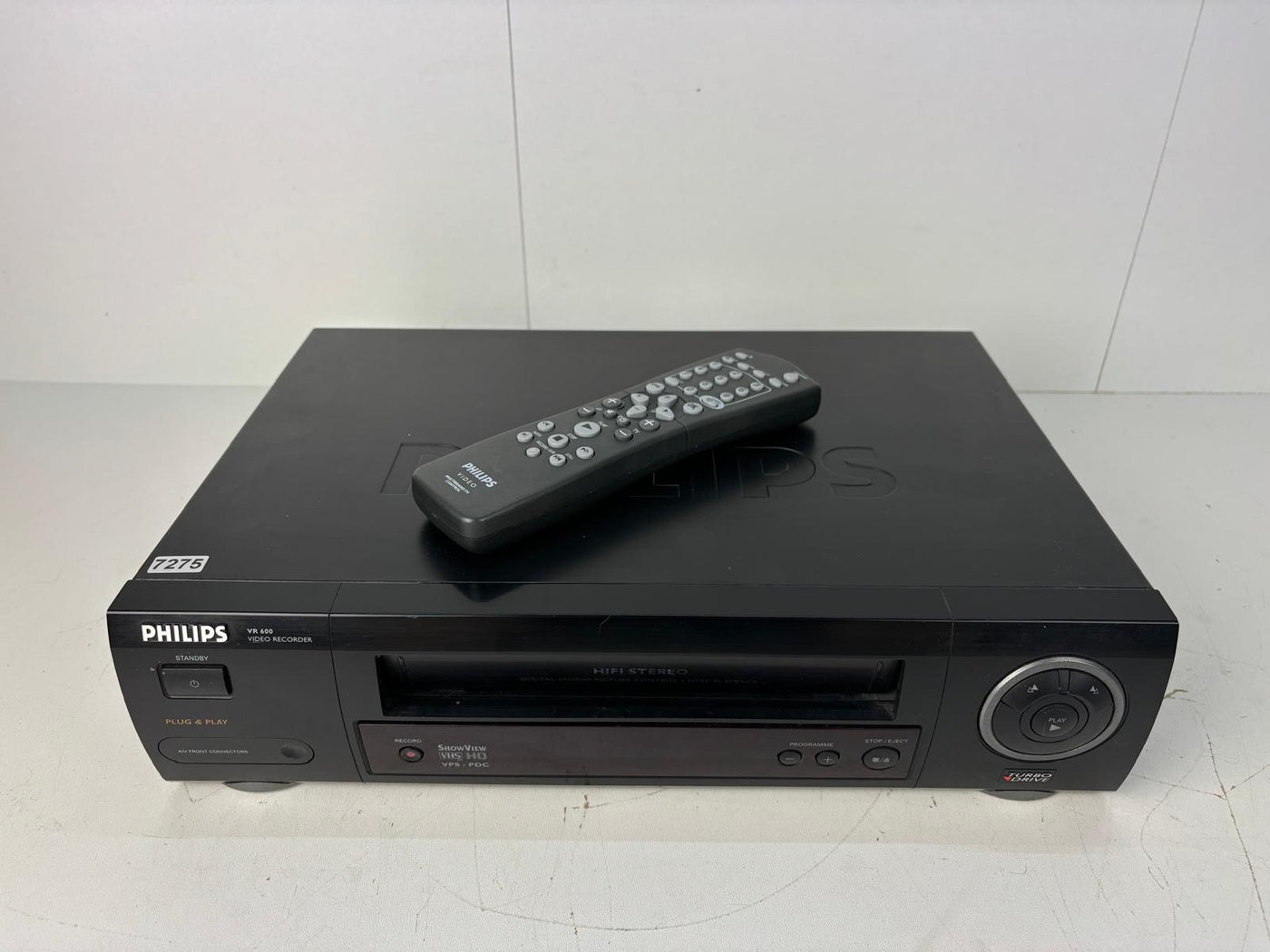 Philips VR600 Video Recorder VHS With Remote