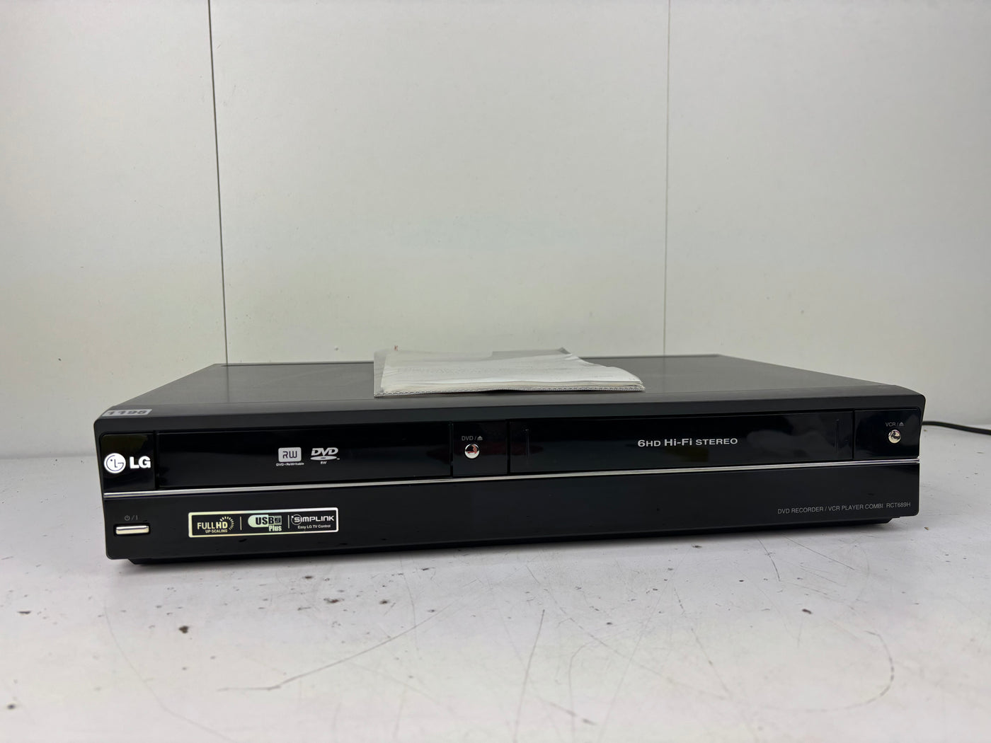 LG RCT689H DVD & VCR-recorder met HDMI, DivX, MP3 en Simplink | Video Recorder VHS (VHS NOT WORKING)