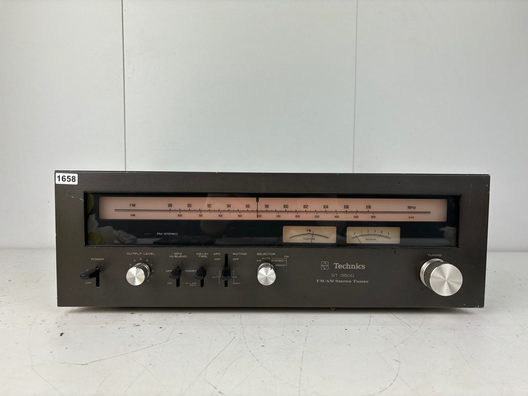 て1●おすすめ品 Technics ST-3500 FM/AMステレオチューナー て1○おすすめ品 Technics ST-3500 FM/AMステレオチューナー