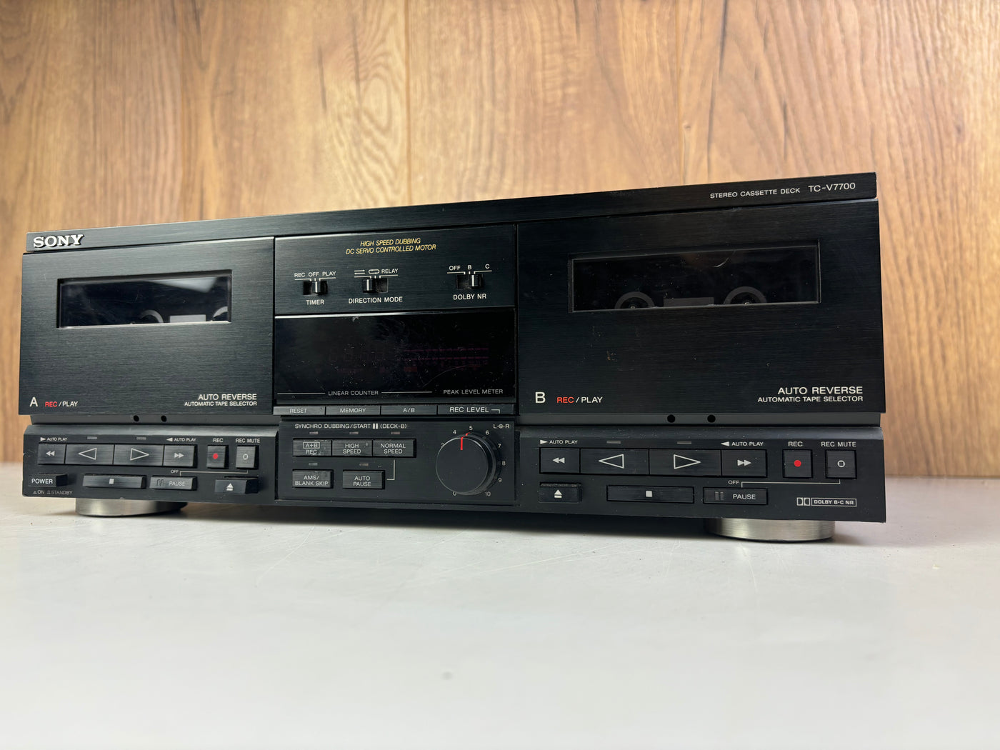 Sony TC-V7700 Stereo Double Cassette Deck