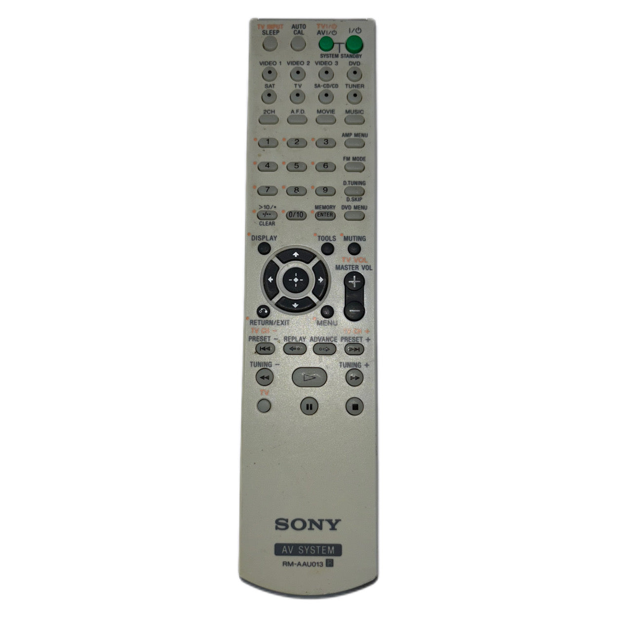 Sony RM-AAU013 Remote Control Av System