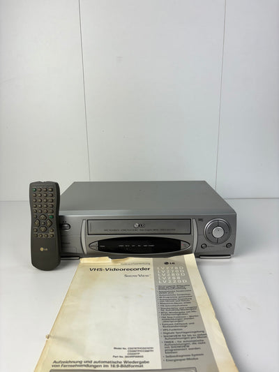 LG LV220D VHS Videorecorder | With Remote & Manual