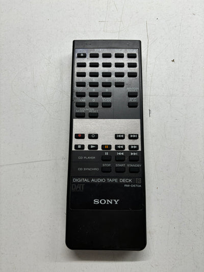 Sony RM-D670A Digital Audio Tape Deck Remote Control