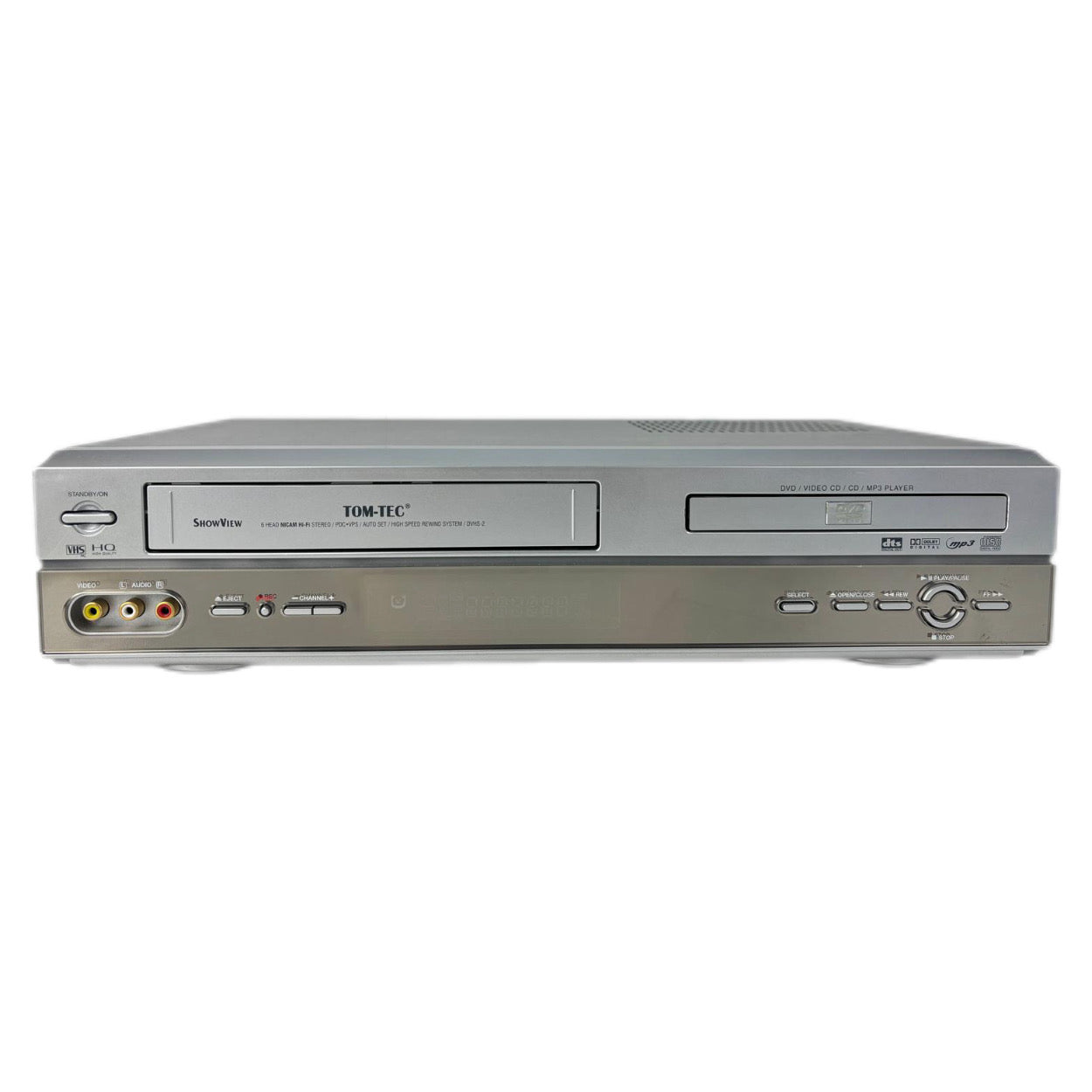 Tom-Tec DVHS-2 Video Cassette Recorder VHS Combi LEES!