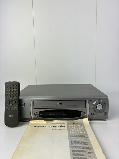 LG LV220D VHS Videorecorder | With Remote & Manual