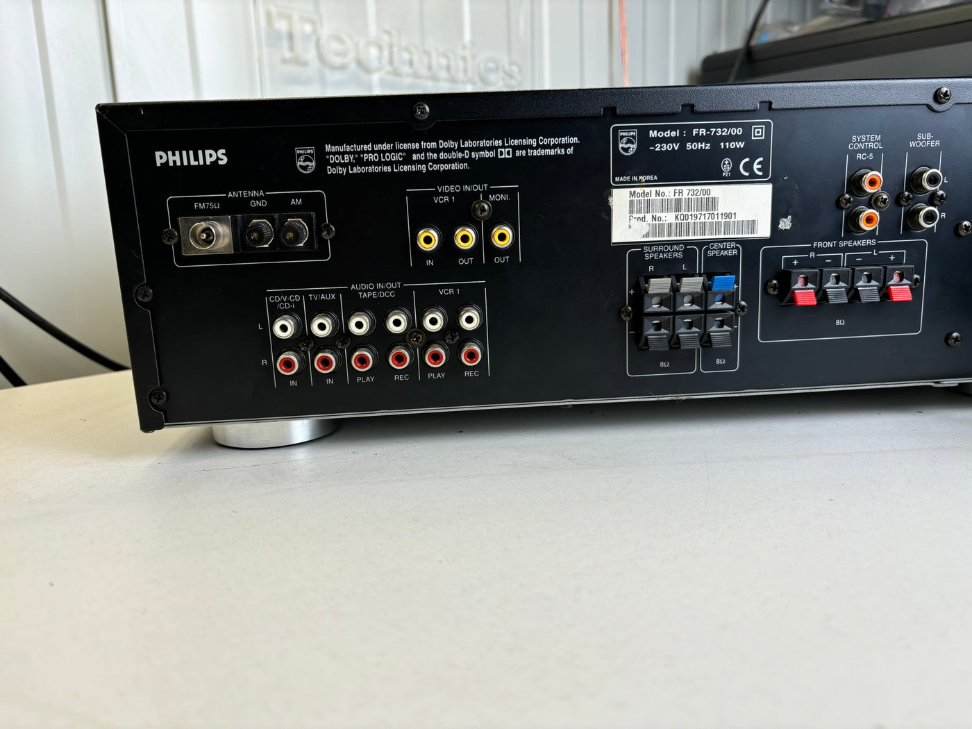 Philips FR732 Audio Video Surround Receiver