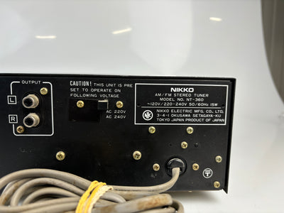 Nikko NT-350 AM/FM Stereo Tuner