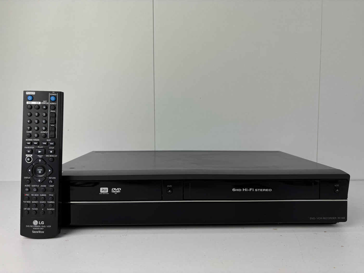 LG RC388 DVD / VHS Combi Recorder | With Remote (Copy VHS to DVD)