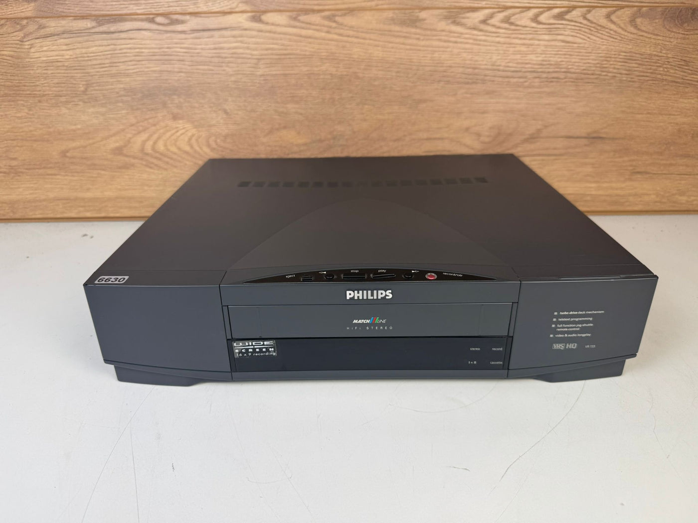 Philips VR723 Match Line Video Cassette Recorder VHS