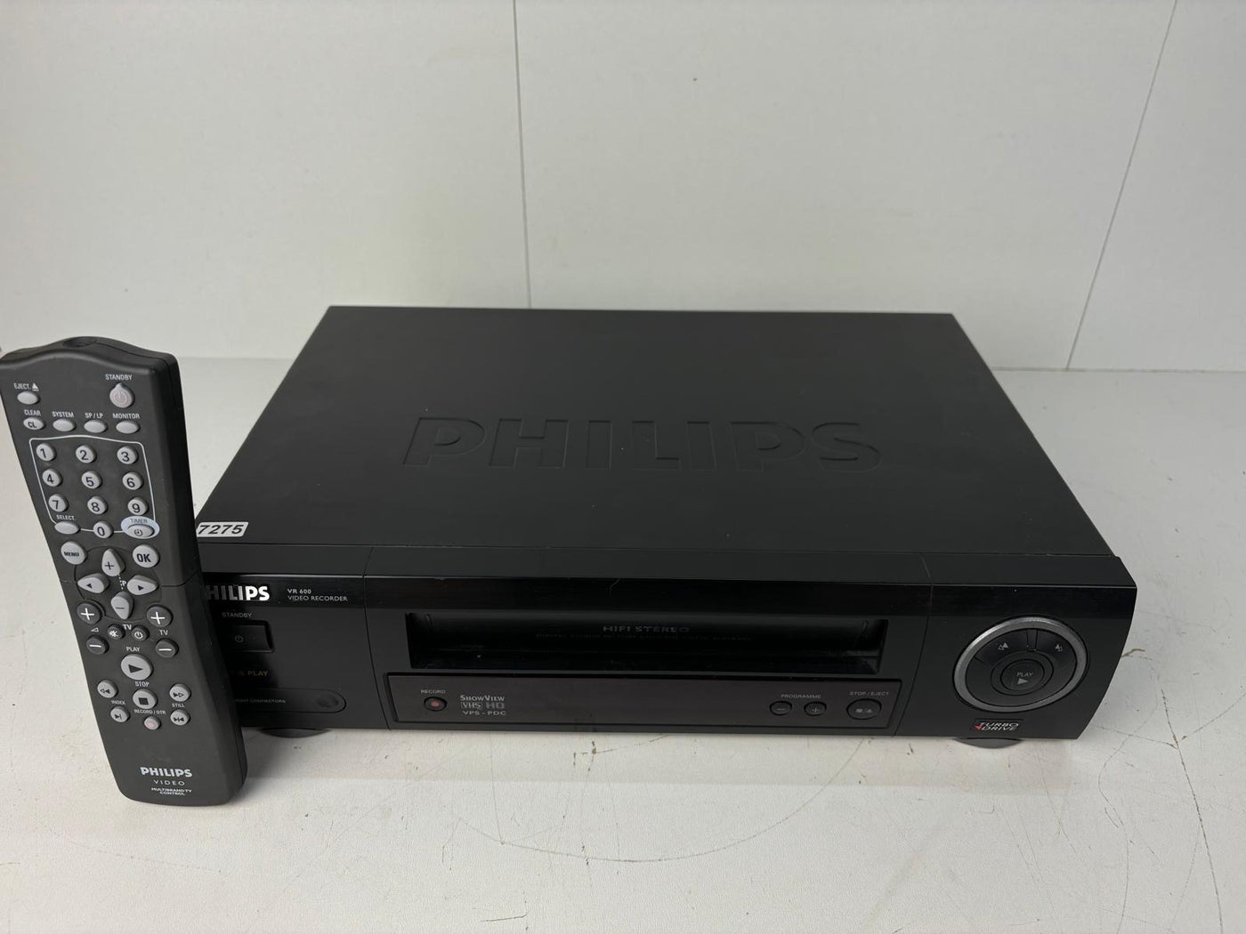 Philips VR600 Video Recorder VHS With Remote