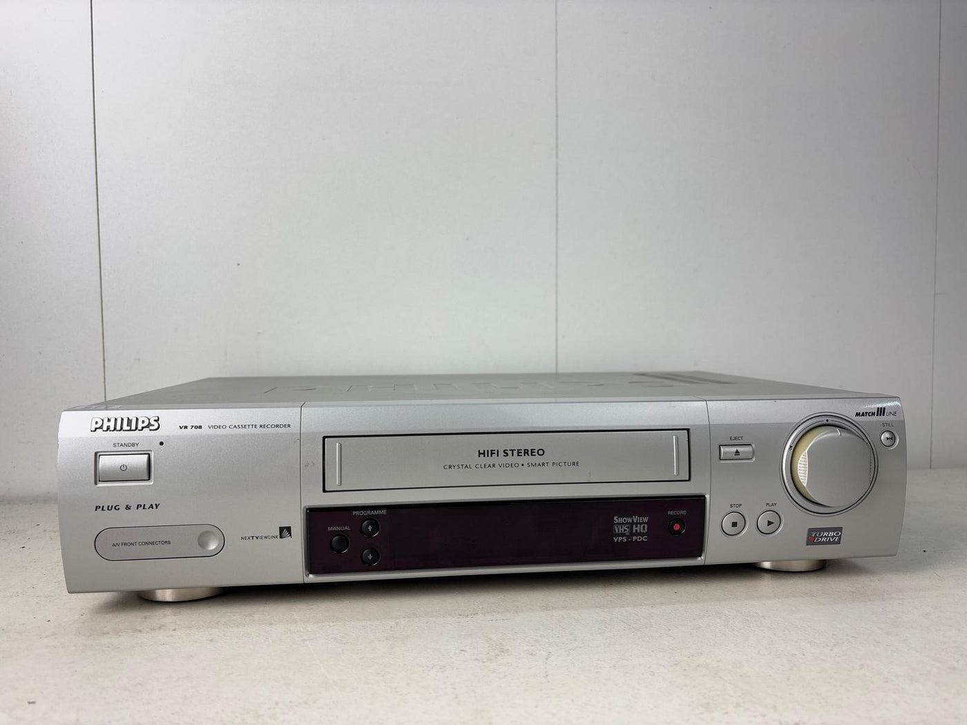 Philips VR 708 Video Cassette Recorder VHS