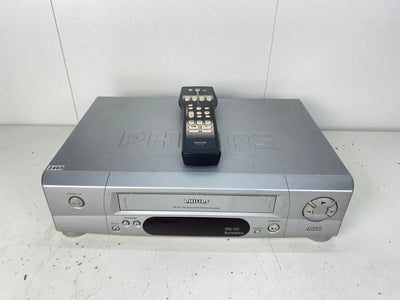 Philips VR 570 VHS Video Cassette Recorder | With Remote Control
