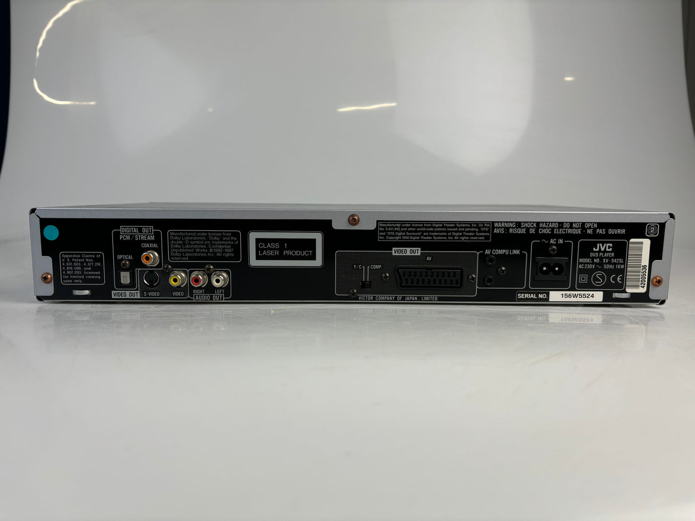 JVC XV-S42SL DVD Player