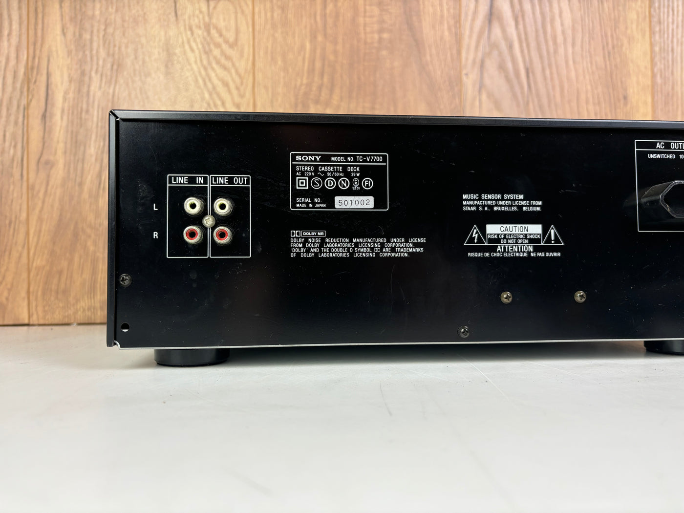 Sony TC-V7700 Stereo Double Cassette Deck