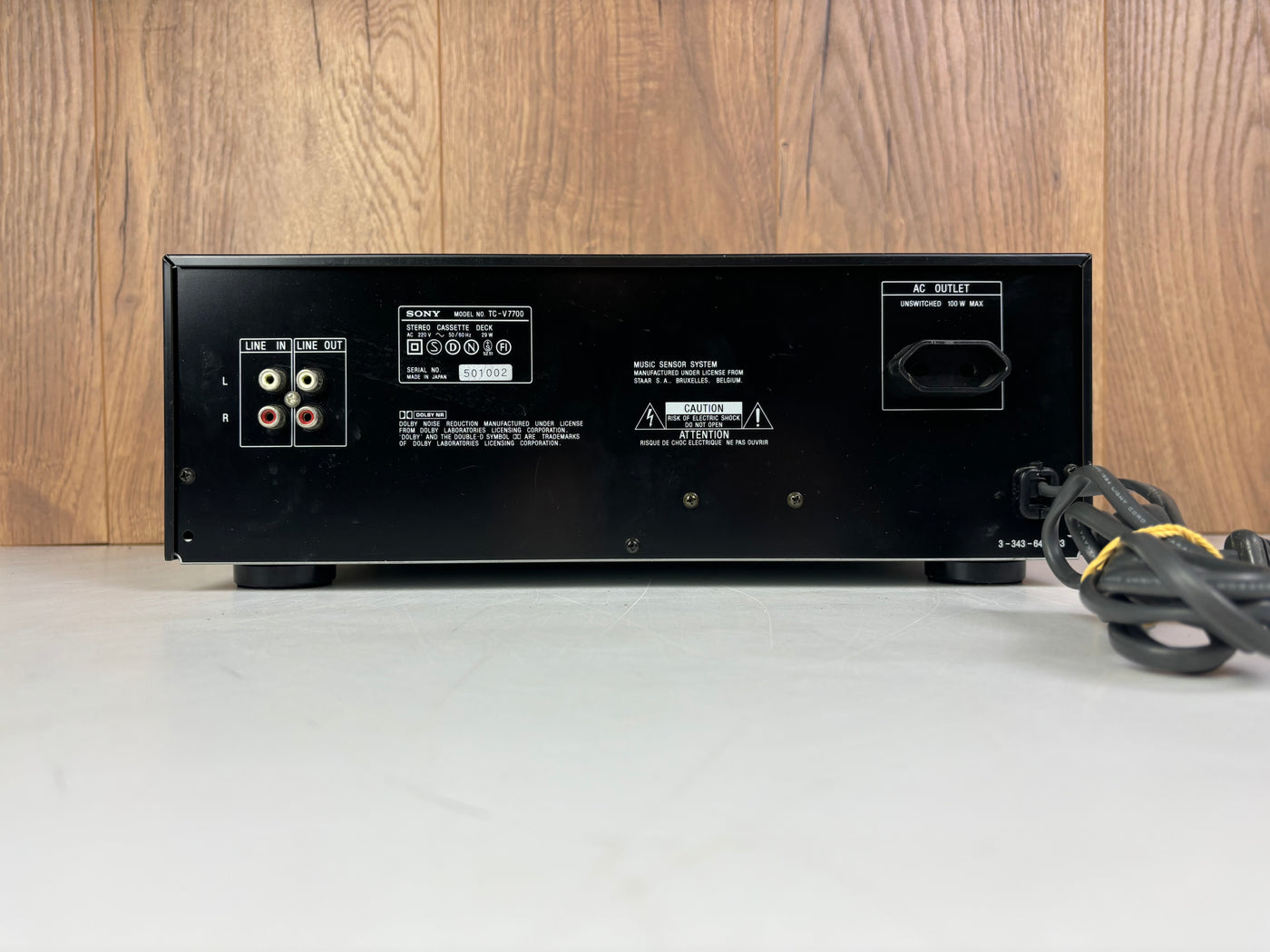 Sony TC-V7700 Stereo Double Cassette Deck