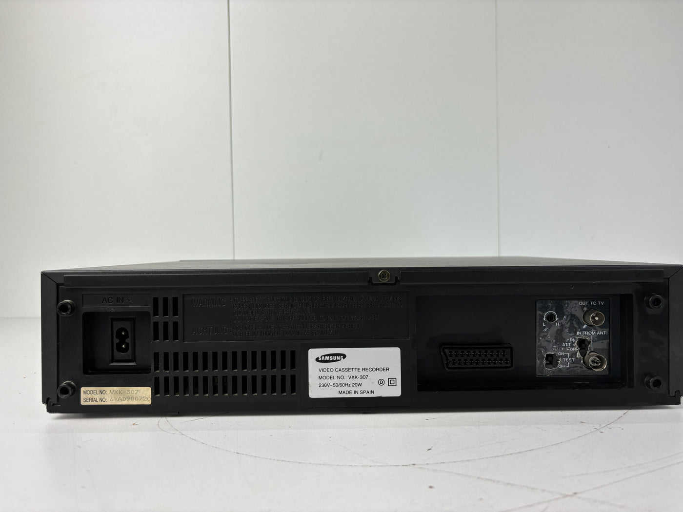 Samsung VXK-307 Video Cassette Recorder