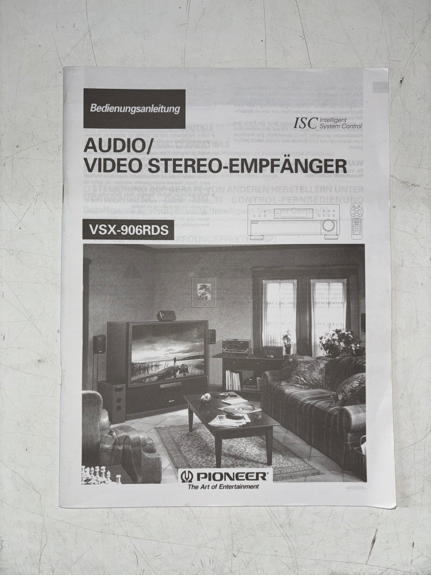 Pioneer VSX-906 Audio / Video Stereo Receiver User Manual