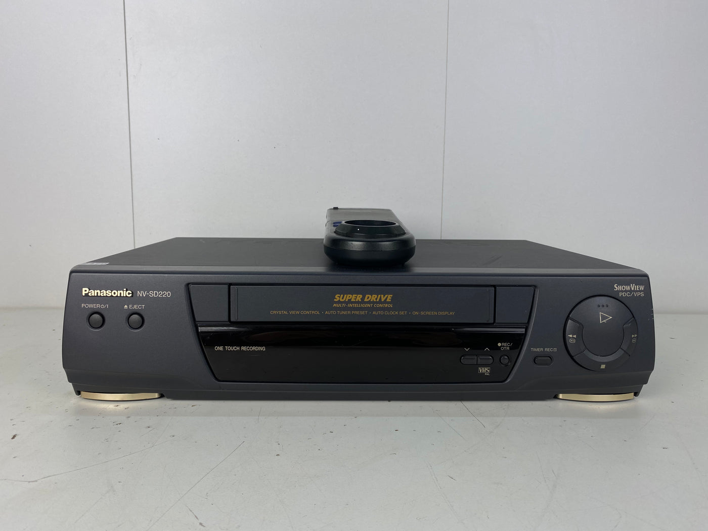 Panasonic Super Drive NV-SD220 VHS Video Cassette Recorder | With Remote