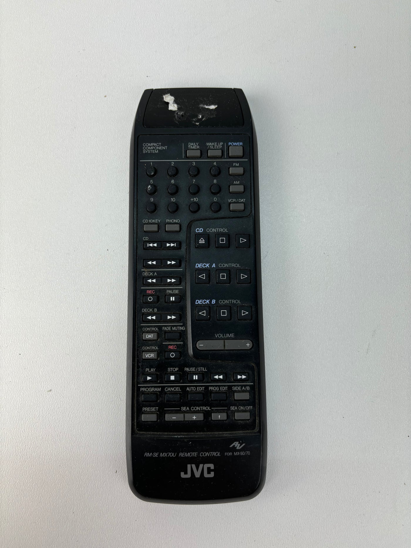 JVC RM-SE MX70U Remote Control