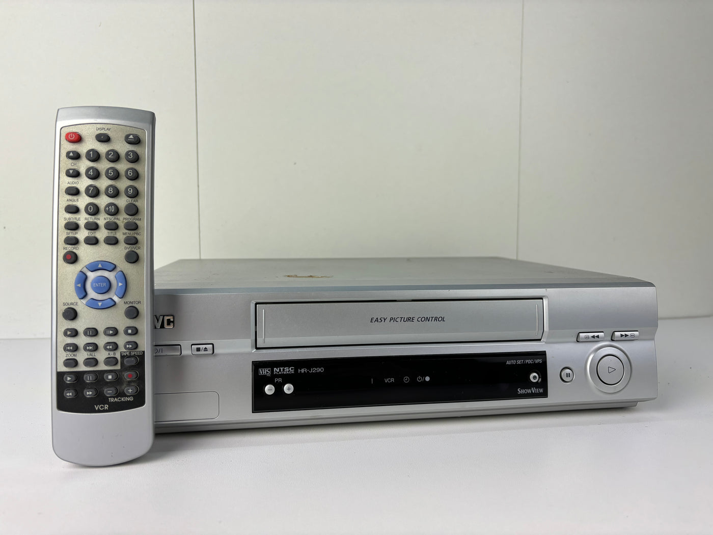 JVC HR-J290 Video Cassette Recorder VHS - With Remote Control