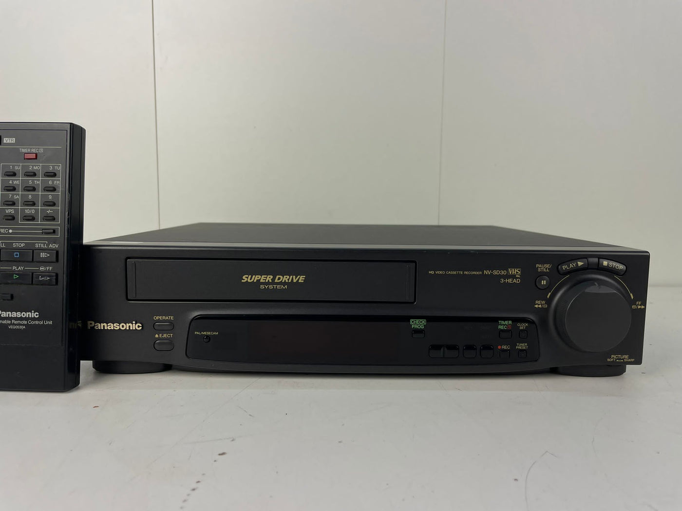Panasonic NV-SD30 Super Drive HQ Video Cassette Recorder | With Remote!