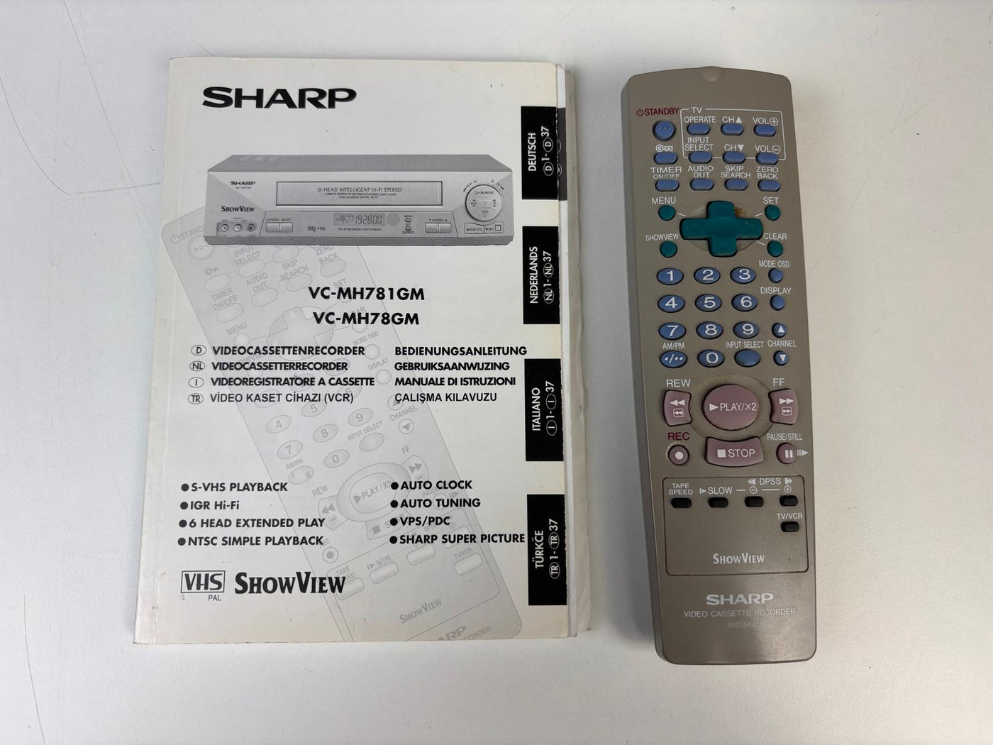 Sharp VC-MH781 Video Cassette Recorder VHS - Met Afstandsbediening