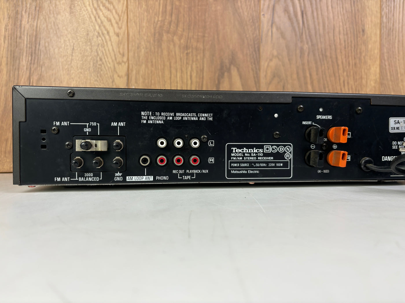 Technics SA-110 FM/AM Stereo Receiver