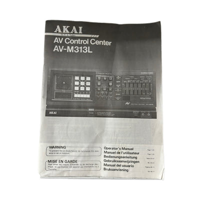 Akai AV-M313L AV Control Center User Manual