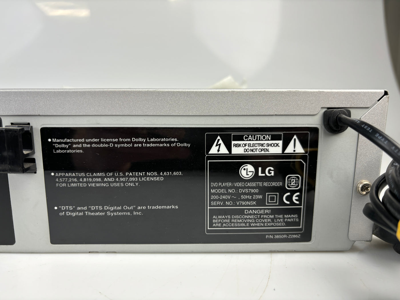 LG DVS7900 DVD / VHS Combi Recorder Lezen!