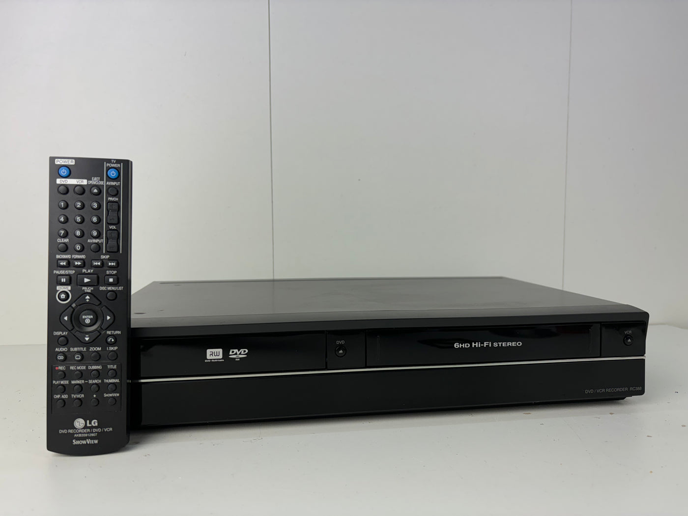 LG RC388 DVD / VHS Combi Recorder | With Remote (Copy VHS to DVD)