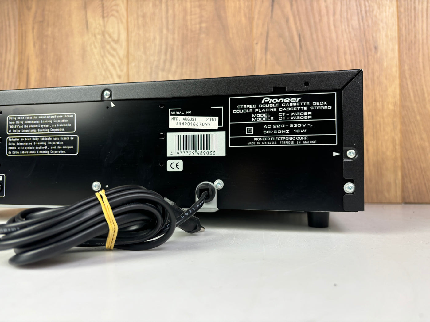 Pioneer CT-W208R Stereo Cassette Deck