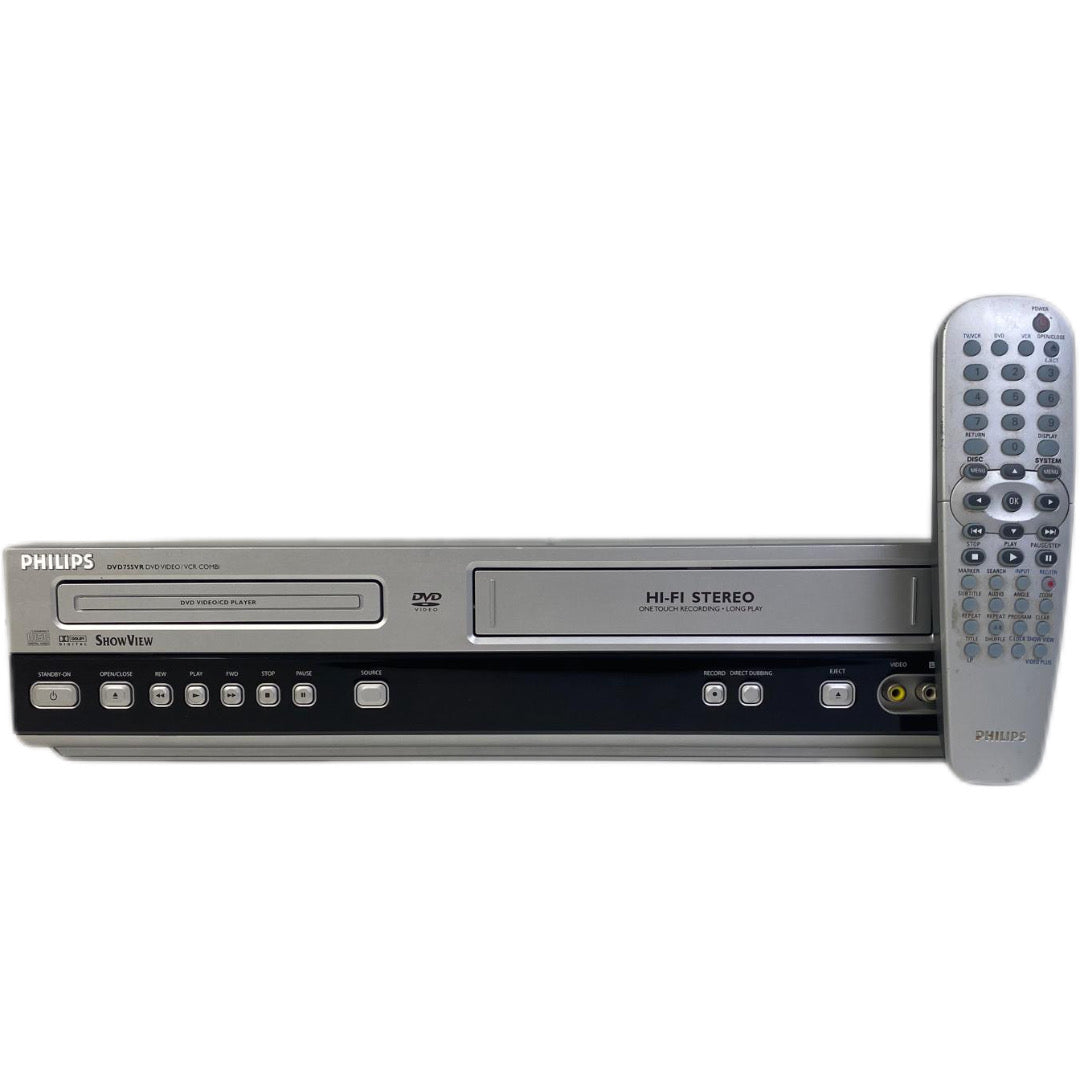 Philips DVD755VR Video Cassette DVD Combi Recorder