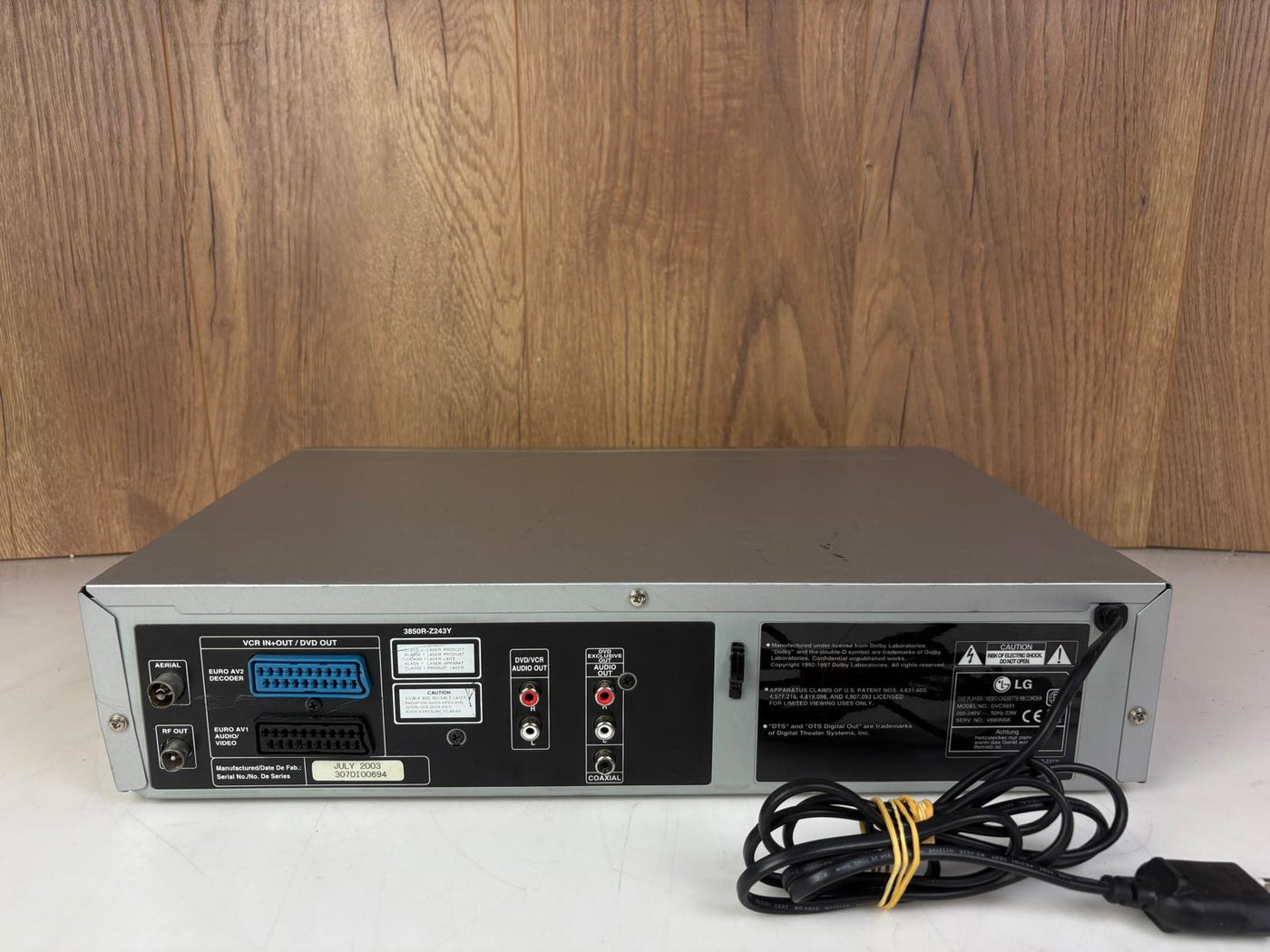 LG DVC5931 Videorecorder Cassette Speler Lezen!