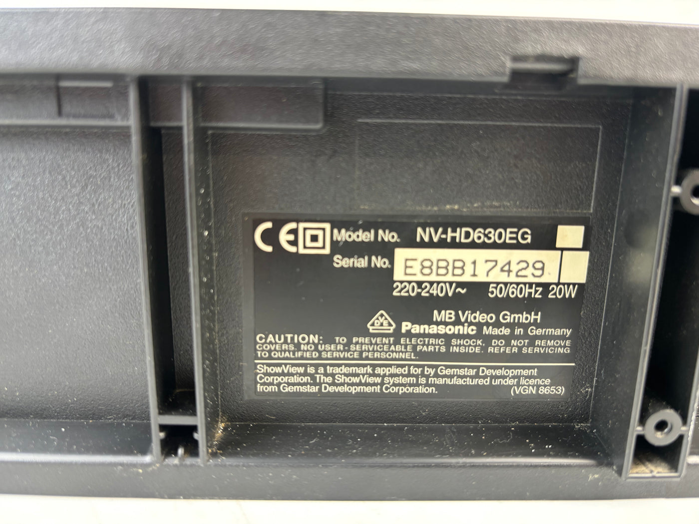 Panasonic NV-HD630 Super Drive Videorecorder
