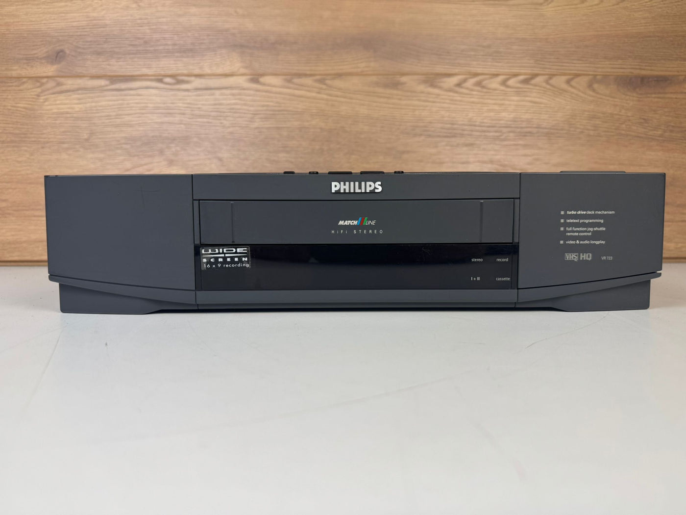 Philips VR723 Match Line Video Cassette Recorder VHS