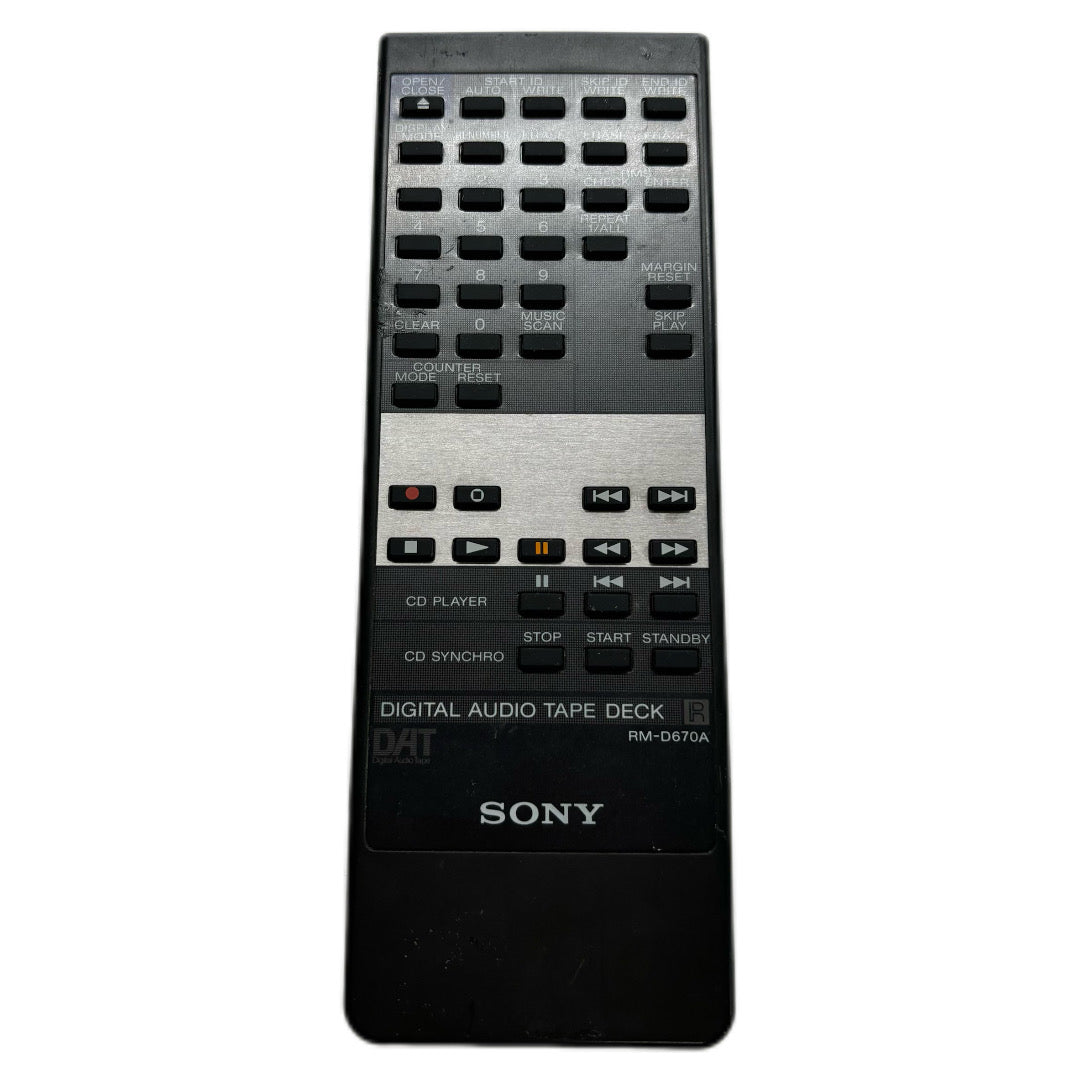 Sony RM-D670A Digital Audio Tape Deck Remote Control
