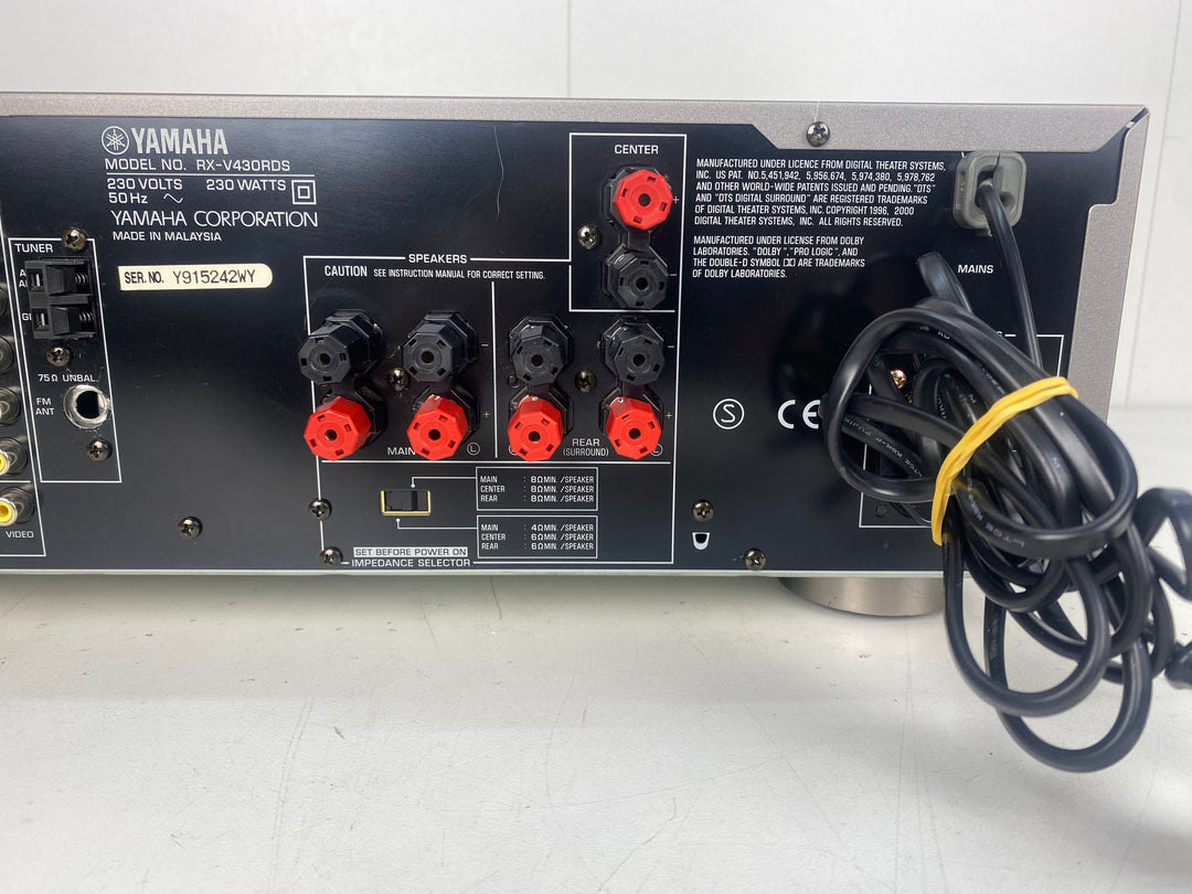 Lot Home Cinéma Yamaha : Ampli RX-V430RDS + Enceintes 5.1 + Caisson De Basse