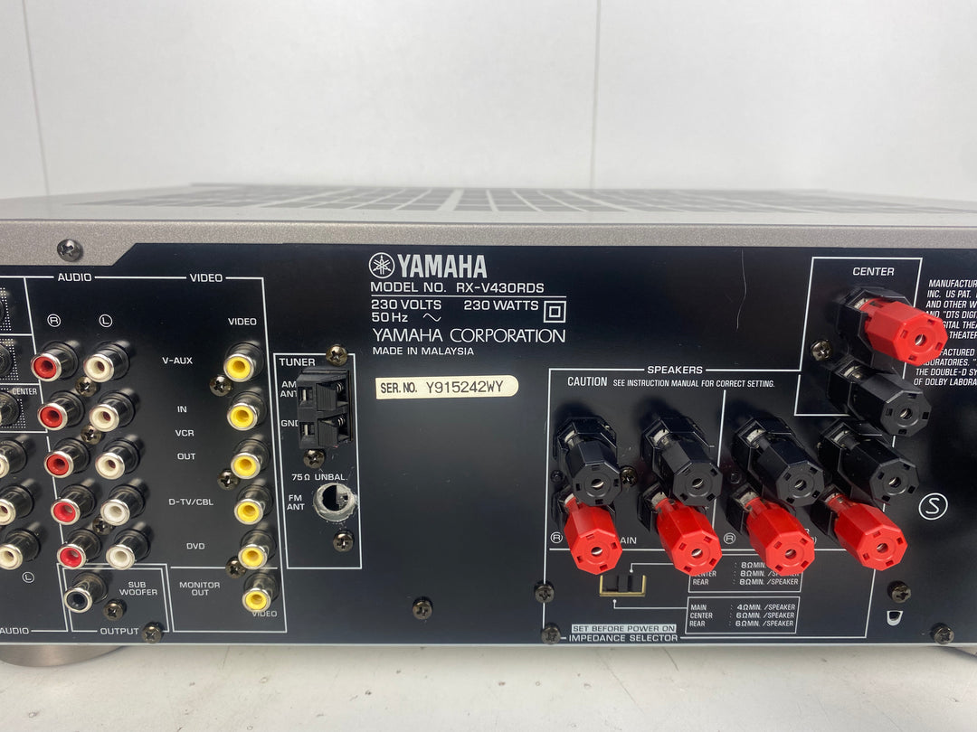 AMPLIFICATEUR TUNER 5.1 YAMAHA RX-V393 RDS AV Receiver Télécommande AMPLIFICATEUR TUNER 5.1 YAMAHA RX-V393 RDS AV Receiver Télécommande