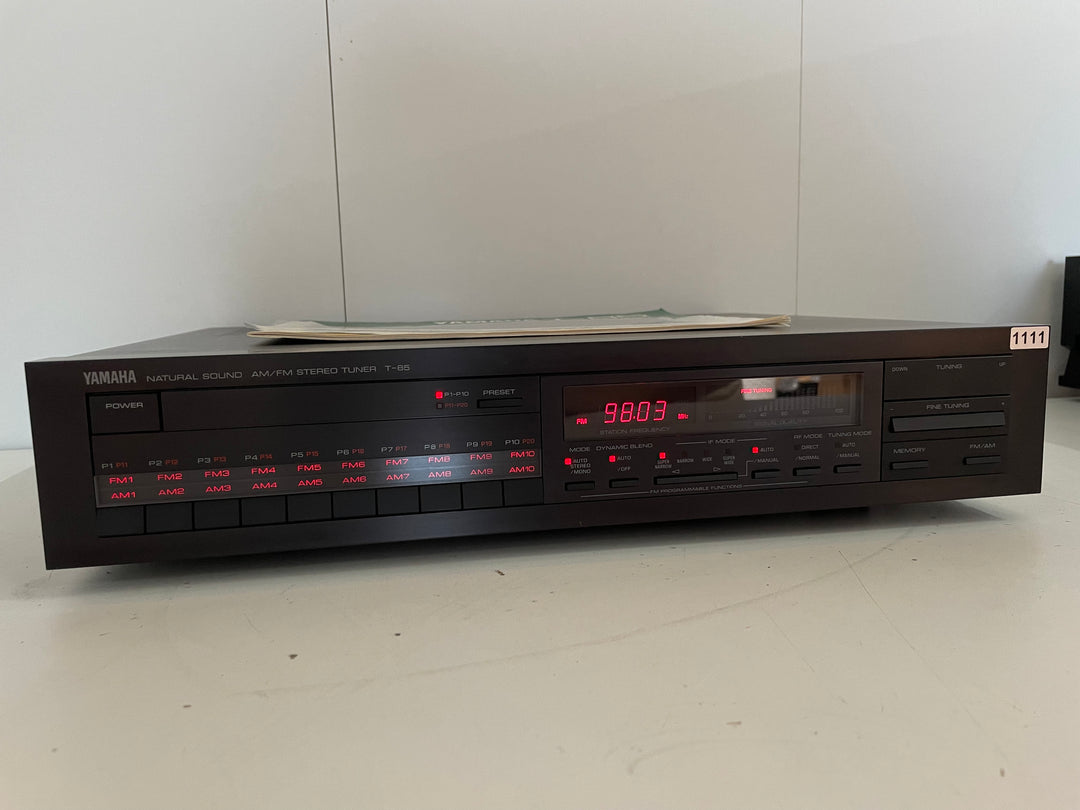 Yamaha T-85 Natural Sound AM/FM Stereo Tuner (1986-88) – Audio